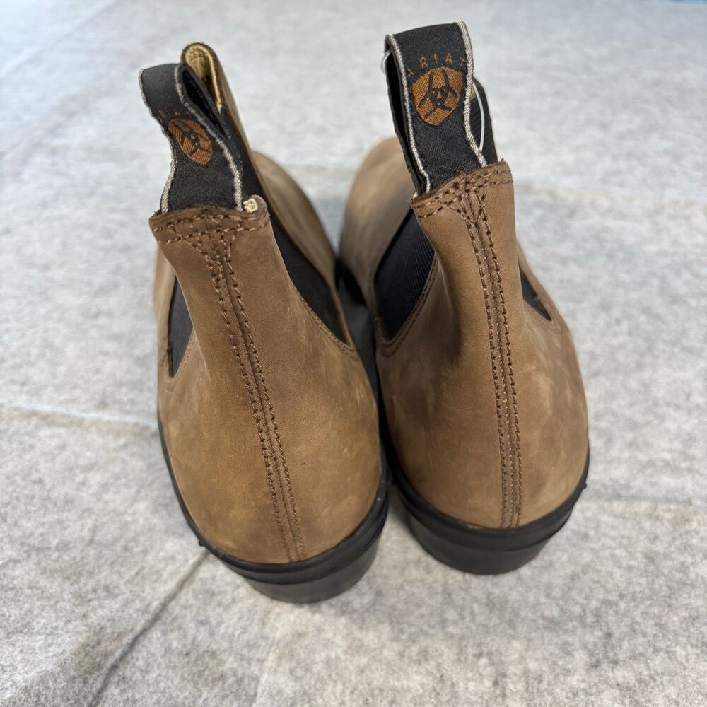 Ariat Heritage Equestrian Tan Leather Suede Chelsea Boots Womens 11 Brazil NWT - Picture 5 of 14